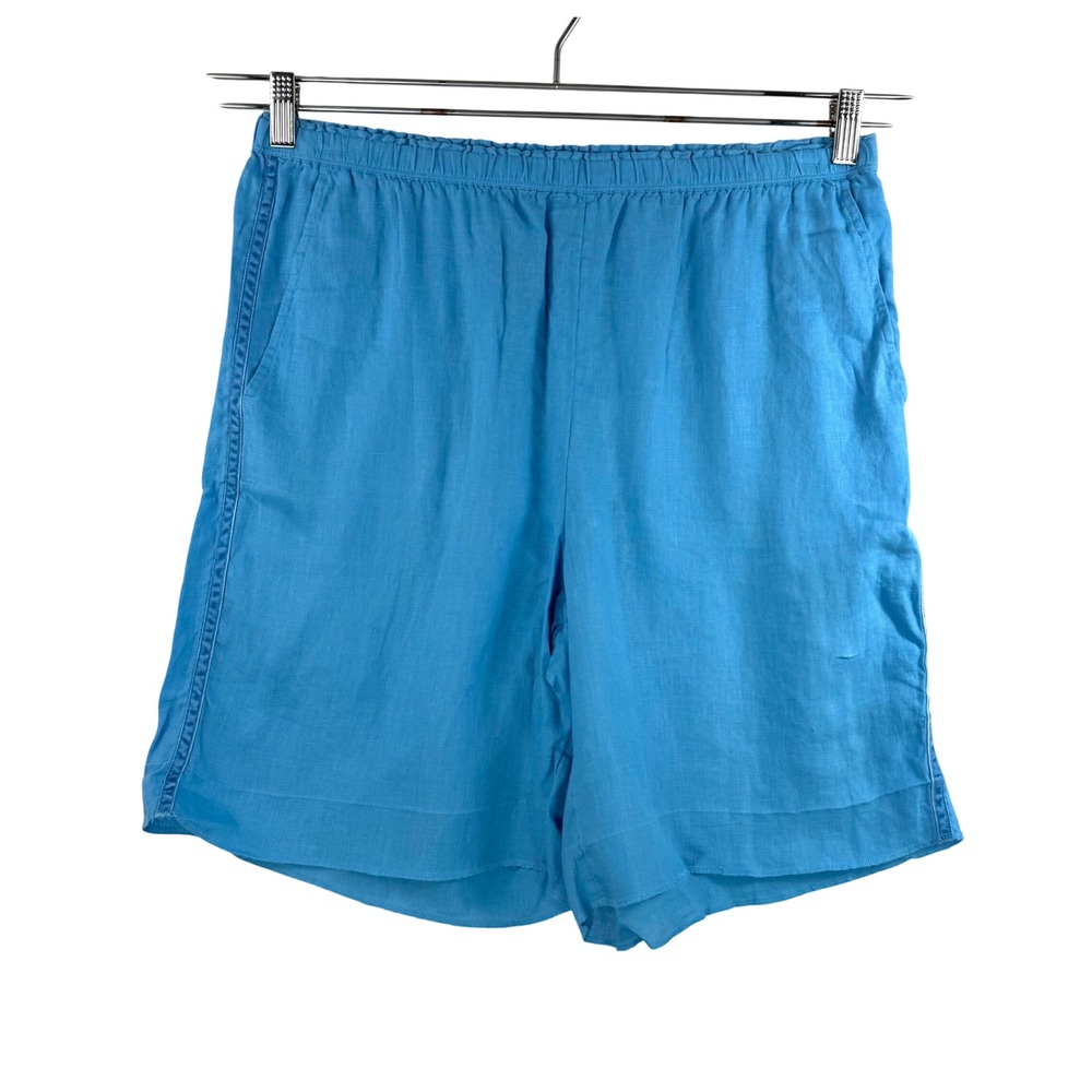 J.Crew 7"‎ Stratus shorts in linen beach relaxed high waist sz M